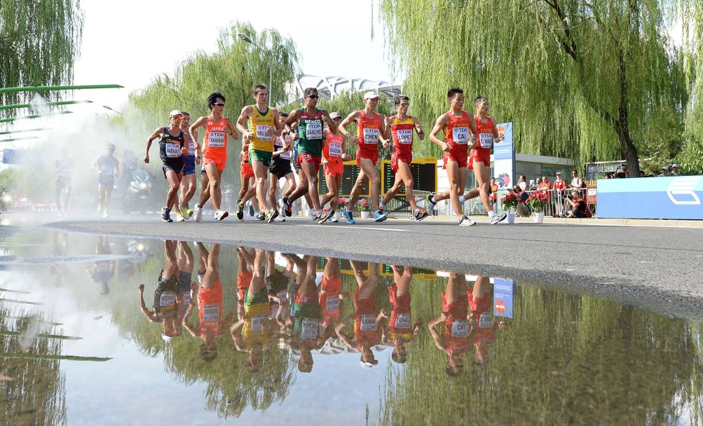 La 20 km uomini ai Mondial di Pechino (LaPresse)
